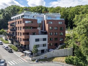 Prodej bytu 2+kk s balkonem, Rezidence Pod Bertramkou – Praha 5, Smíchov