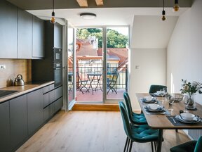 Pronájem nového bytu 2+kk 62 m2, terasa 5,8 m2
